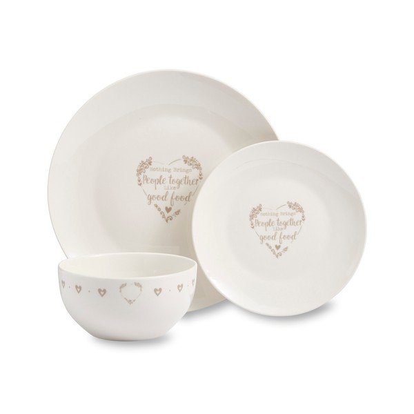 12-delni komplet porcelanaste posode Cooksmart England Food for Thought