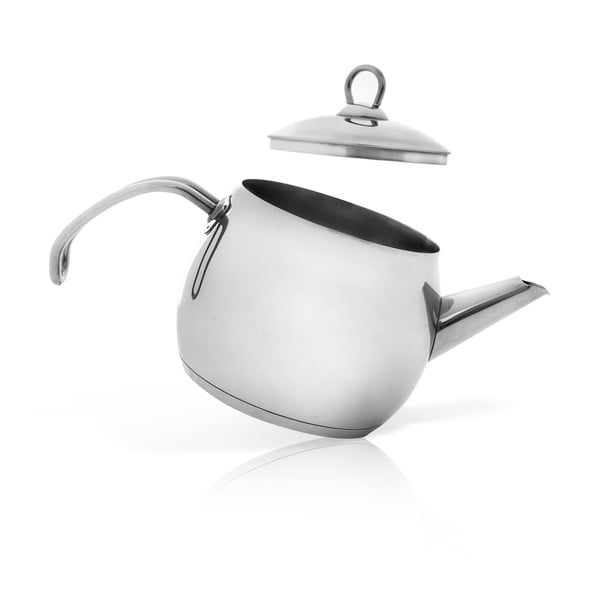 Čajnik iz nerjavečega jekla v srebrni barvi 1 l Anett - Orion-image-1
