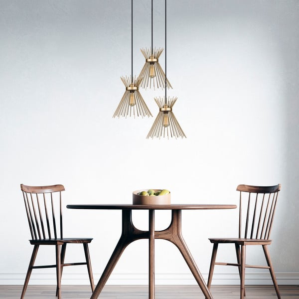 Kovinska viseča svetilka v zlati barvi ø 34 cm Izmir - Squid Lighting-image-3