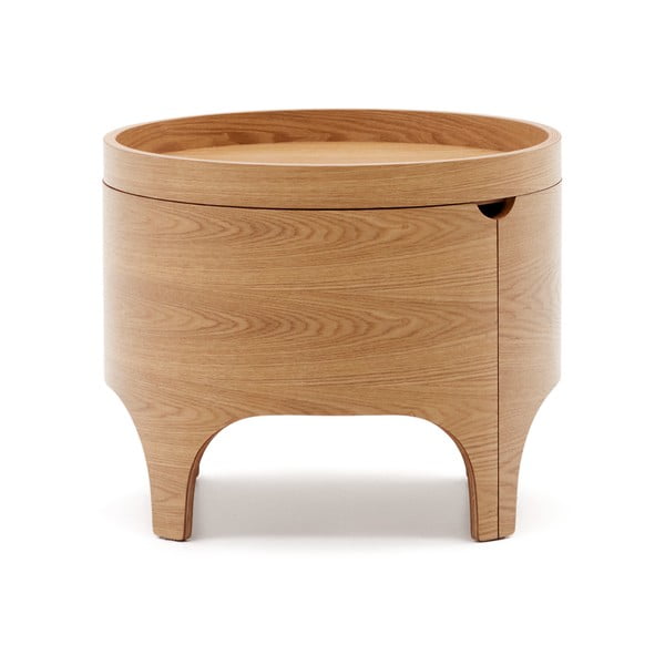 Nočna omarica v jesenovem dekorju v naravni barvi Octavia – Kave Home-image-3