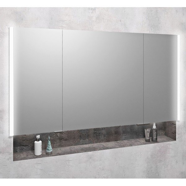 Siva kopalniška omarica 126x70 cm Integra – Sapho