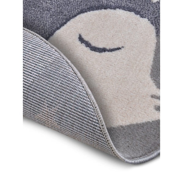 Siva otroška preproga ø 140 cm Fox – Hanse Home-image-3