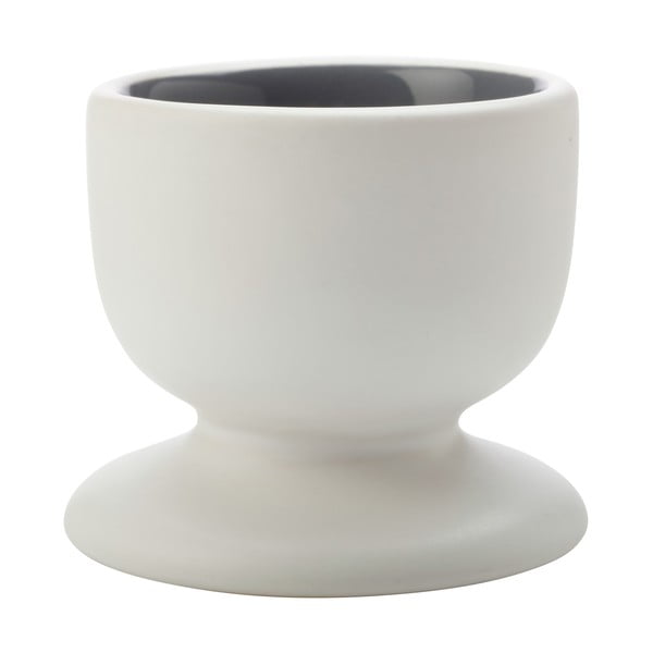 Antracitno bela porcelanasta skodelica za jajca Maxwell & Williams Tint
