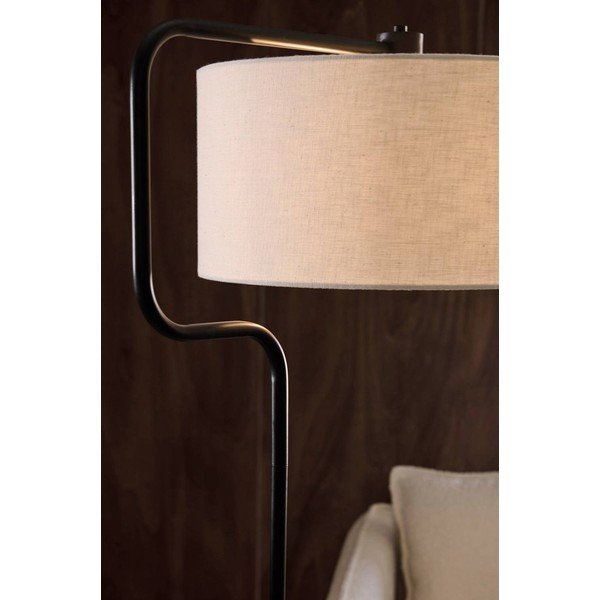 Črna/kremno bela tekstilna stoječa svetilka (višina 160 cm) Josho – Ellos Home-image-3