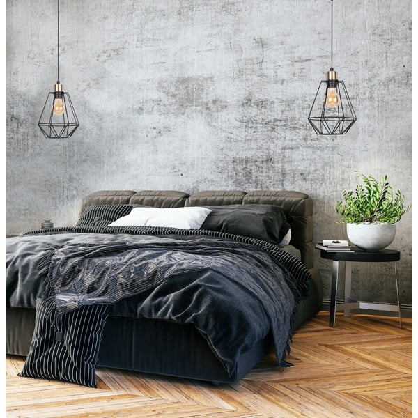 Črna kovinska viseča svetilka ø 19 cm Primo - Candellux Lighting-image-1