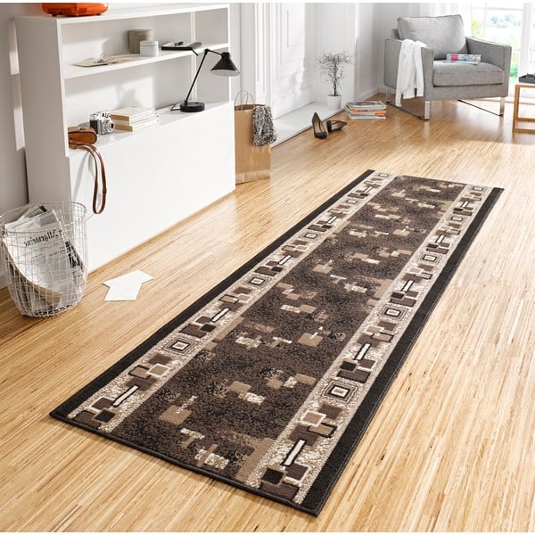 Rjava preproga 80x200 cm Cube – Hanse Home-image-1