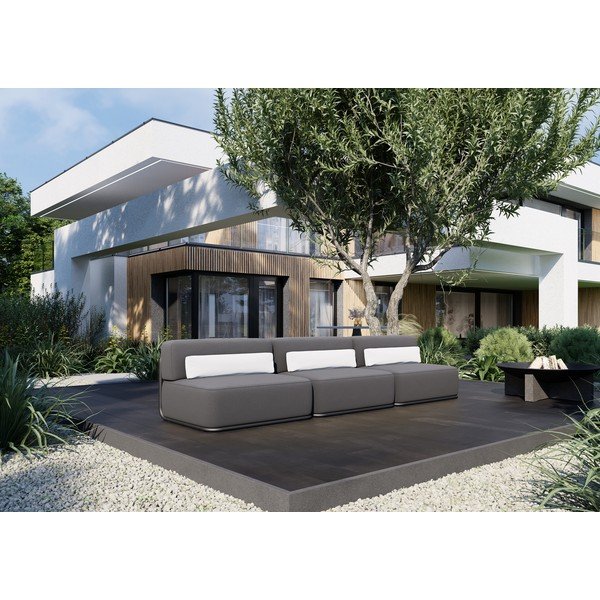 Temno siv vrtni modularni kavč 306 cm Straw – Sit Sit-image-4