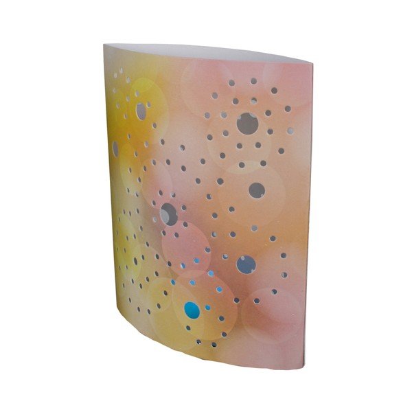Oranžna namizna svetilka (višina 17 cm) Floral – Hilight