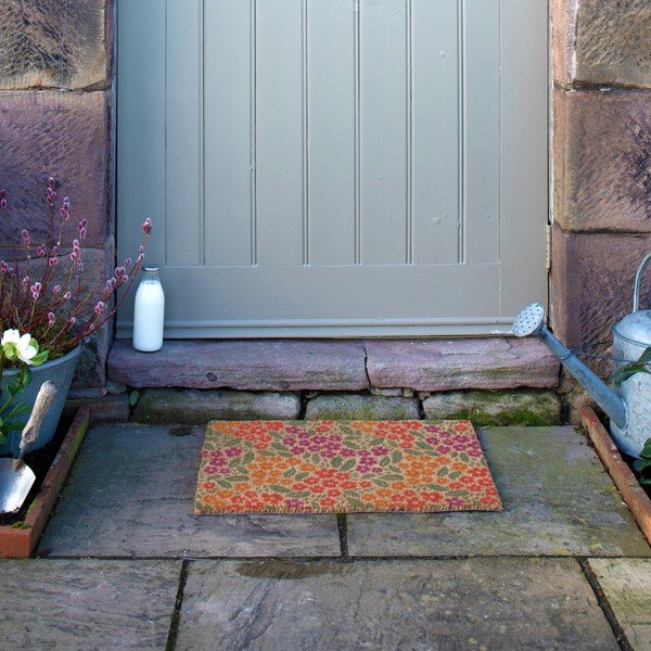 Predpražnik iz kokosovih vlaken 40x60 cm Floral – Artsy Doormats-image-4