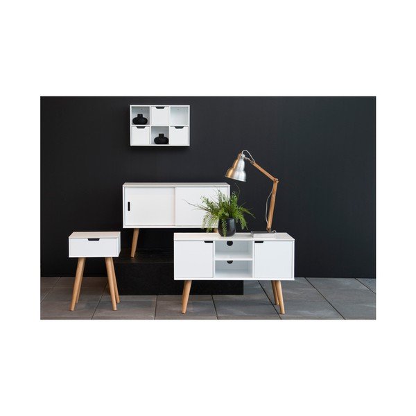 Bela TV omarica 96x62 cm Mitra - Actona-image-1