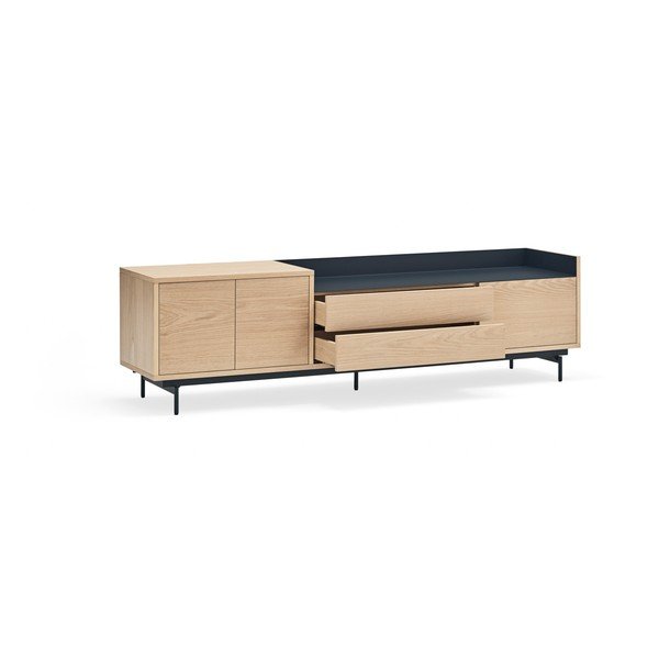 Svetlo rjava in modra TV mizica Teulat Valley-image-4