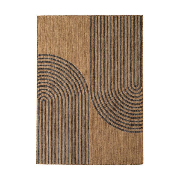 Črna/rjava notranja in zunanja preproga 240x340 cm Mira 1453 – Ayyildiz Carpets