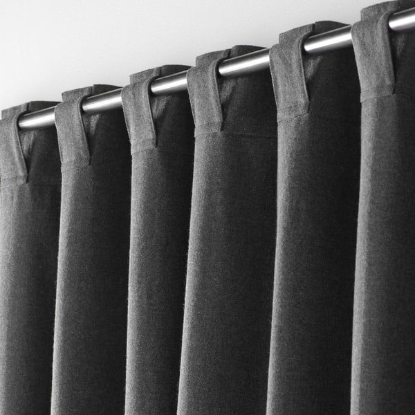 Antracitno siva zavesa 140x240 cm Mistraline – douceur d'intérieur-image-2