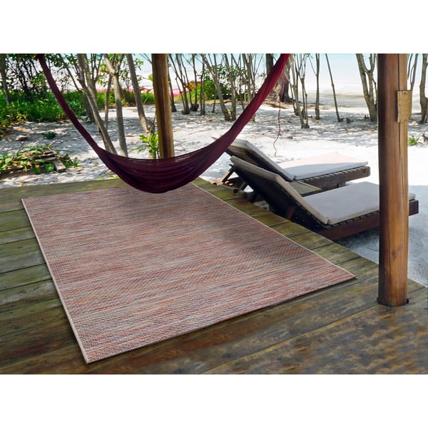 Temno rdeča zunanja preproga Universal Bliss, 75 x 150 cm-image-1