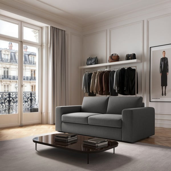 Siva sedežna garnitura 218 cm Baga – Rodier-image-1