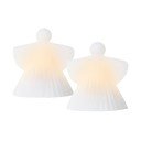 Bele svetlobna dekoracija v kompletu 2 ks ø 9 cm Asta – Sirius