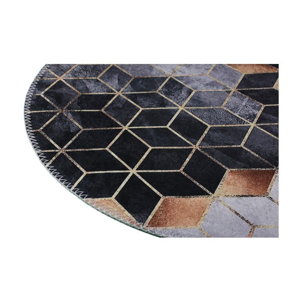 Črna/bela pralna preproga 120x180 cm – Vitaus-image-2