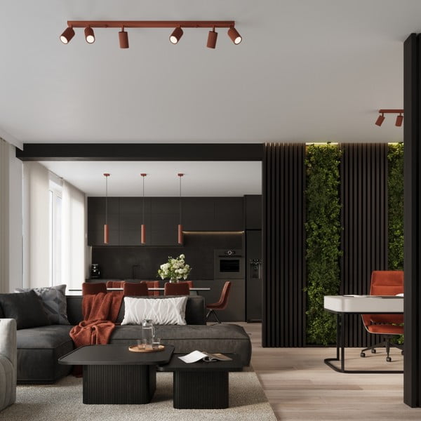 Opečnato oranžna viseča svetilka Gleam – Sollux-image-1