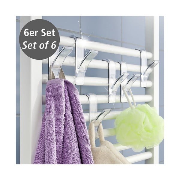 Komplet 6 kavljev za radiator Wenko Hook-image-1