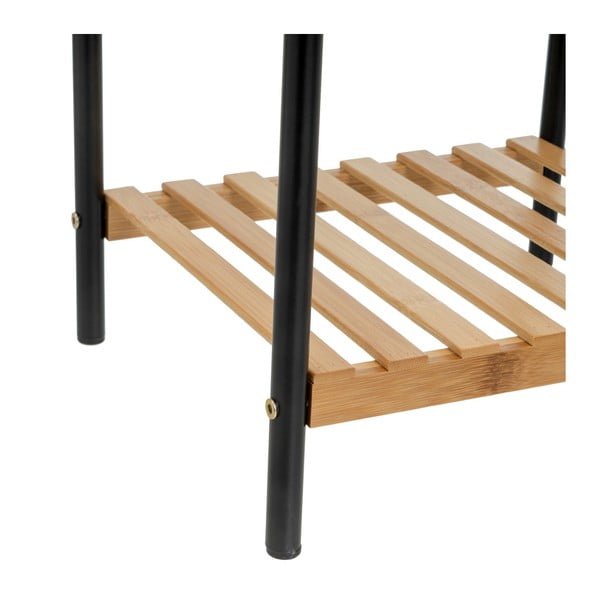 Bambusov regal v črni in naravni barvi30x75 cm – Casa Selección-image-3