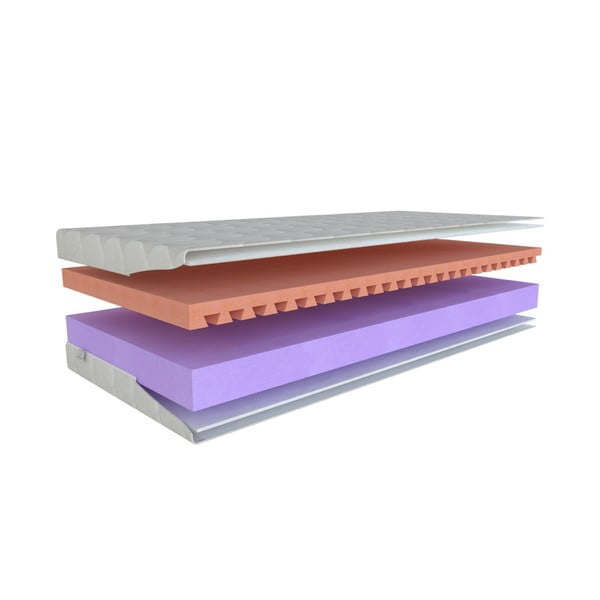 Srednje trda/mehka obojestranska otroška vzmetnica iz pene 120x200 cm Junior Relax 16 – Materasso-image-2