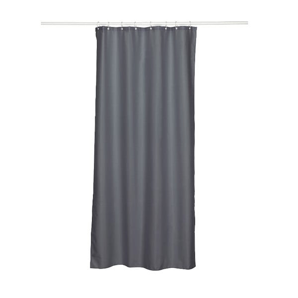Temno siva zavesa za prhanje Kela Laguna, 120 x 200 cm