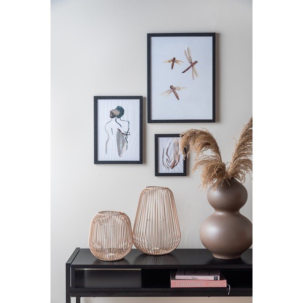 Svetlo rjava namizna svetilka PT LIVING Lantern, višina 21 cm-image-1