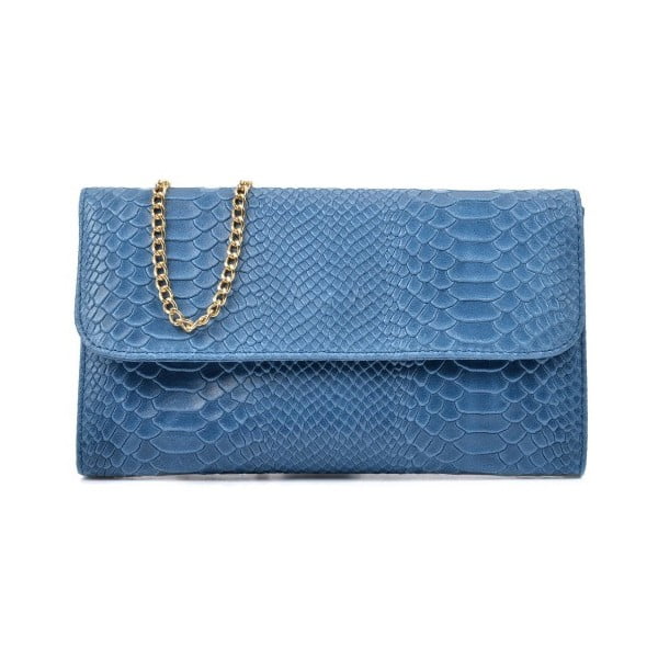 Modra usnjena torbica Isabella Rhea Ganna