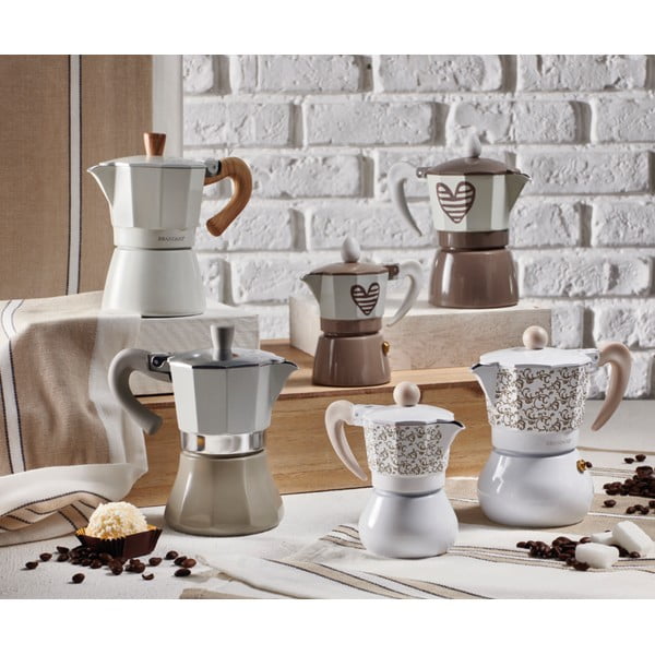 Siva kafetiera za 3 skodelice Brandani Hearbeat-image-1