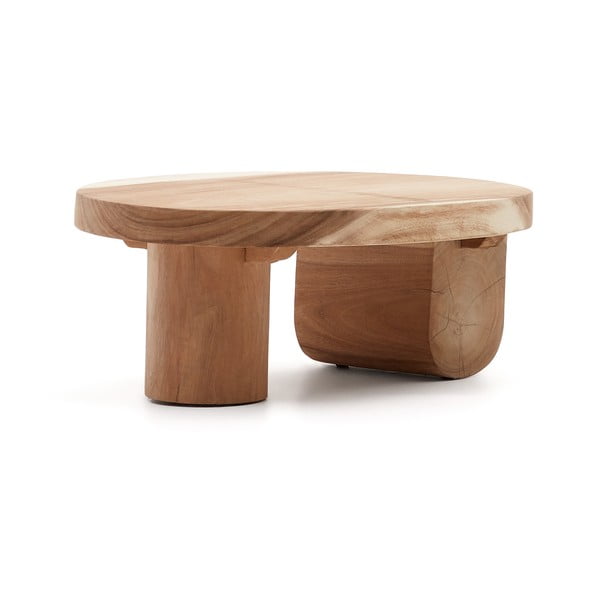 Mizica iz masivnega munggur lesa v naravni barvi 60x90 cm Mosi – Kave Home-image-2