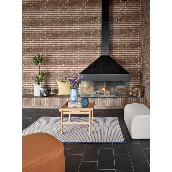 Oranžen puf Hübsch Cube-image-2