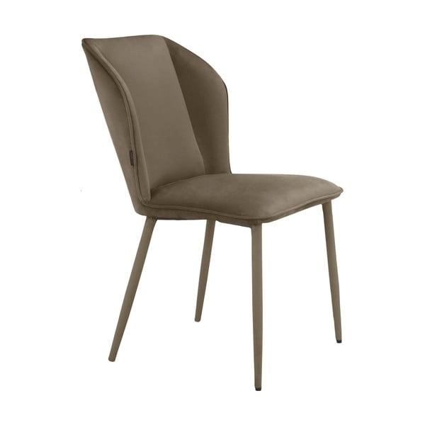 Rjavi žametni jedilni stoli v kompletu 2 ks Wilma – Støraa