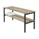 Črna/v naravni barvi kovinska omarica za čevlje 100x45x34 cm Rizzoli – Spinder Design