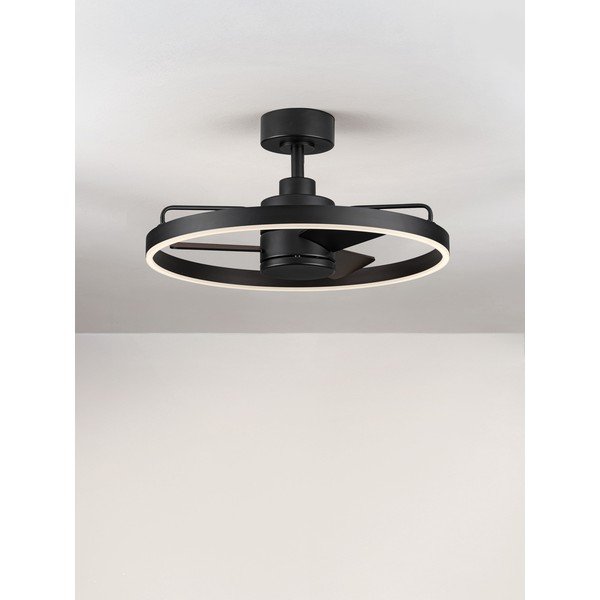 Mat črna kovinska LED zatemnitvena stropna svetilka Lunair – Nova Luce-image-4