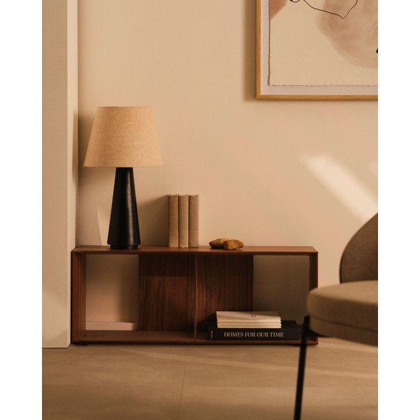 Sistem modularnih polic v orehovem dekorju 101x38 cm Litto – Kave Home-image-1