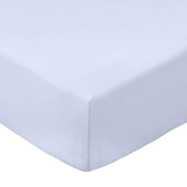 Svetlo vijolična napenjalna rjuha iz bombažnega perkala 150x200 cm Cotton Percale – Bianca