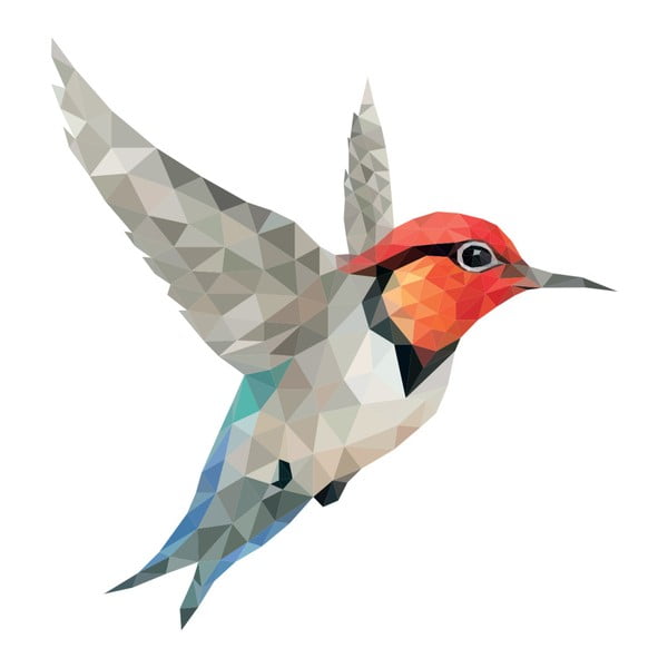 Nalepka Ambiance Origami Colibri-image-1