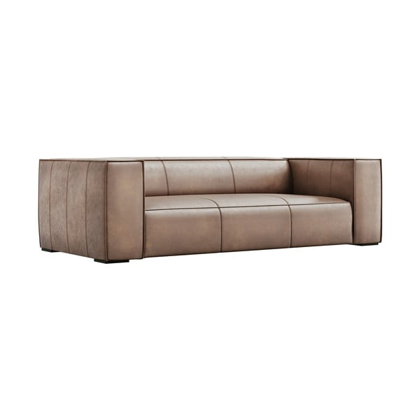 Svetlo rjava usnjena zofa 227 cm Madame - Windsor & Co Sofas-image-2