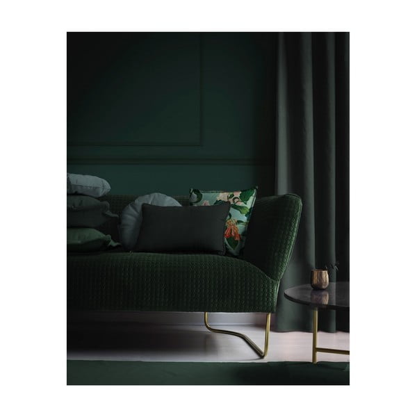 Okrogla okrasna blazina z žametno prevleko Velvet Atelier Turquoise, ⌀ 45 cm-image-2