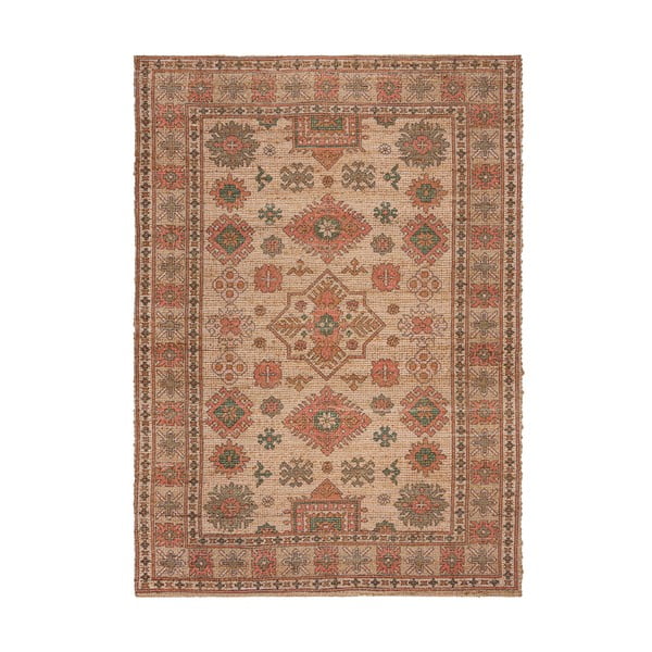 Ročno tkana preproga iz mešanice jute v rožnati barvi in barvi terakote 160x230 cm Lana Jute – Flair Rugs