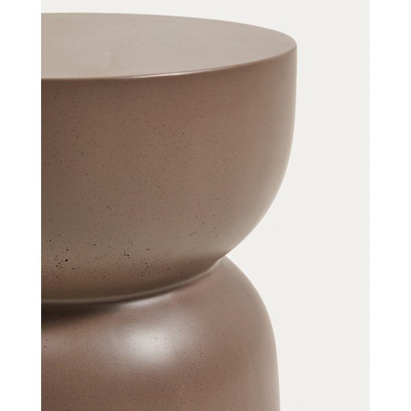 Betonska okrogla vrtna mizica ø 32 cm Garbet – Kave Home-image-2
