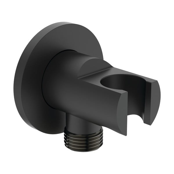 Mat črno kovinsko držalo za glavo za prhanje Silk Black – Ideal Standard