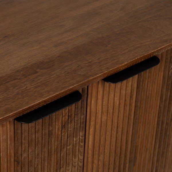 Rjava komoda iz masivnega manga 160x78x40 cm Sagara – Ixia-image-4