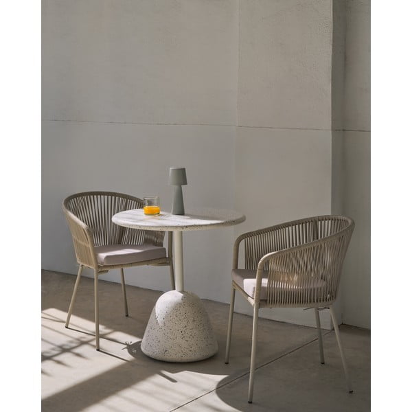 Bela terazzo okrogla jedilna miza ø 70 cm Saura – Kave Home-image-2