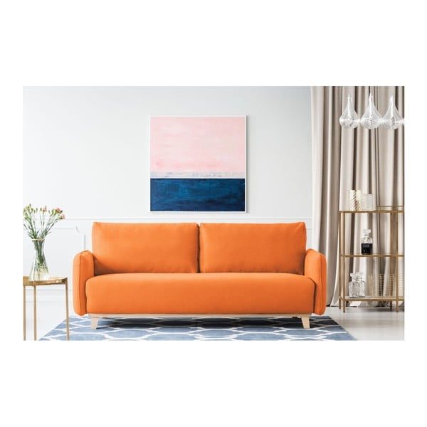Oranžni dvosedežni kavč Kooko Home Bebop-image-1