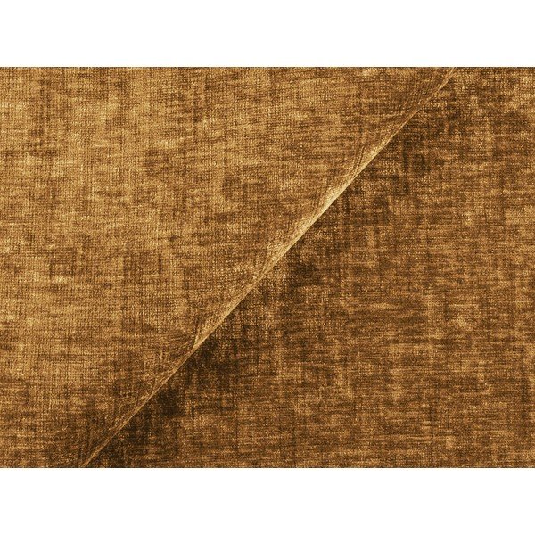 Gorčično rumen tabure iz šenilje Kuki – Makamii-image-4