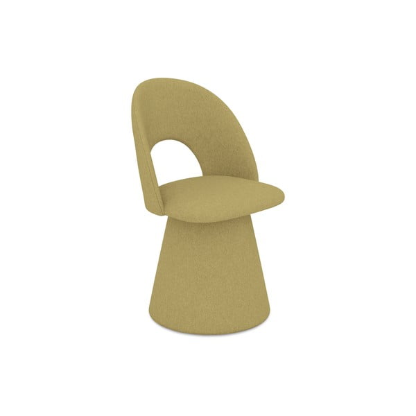 Gorčično rumen oblazinjen jedilni stol Kalo – Makamii