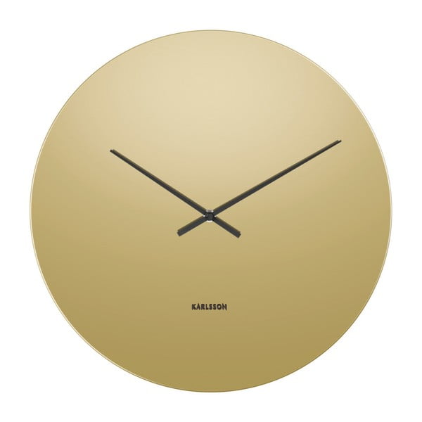 Stenska ura Karlsson Mirage v zlati barvi, ⌀ 40 cm