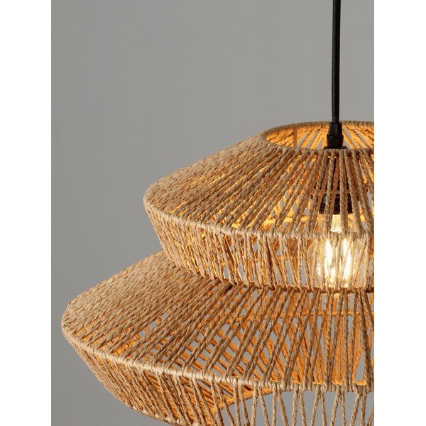 Viseča svetilka iz vrvi v naravni barvi ø 50 cm Nua – Nova Luce-image-4