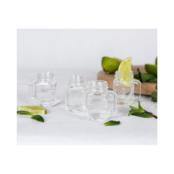 Komplet 4 kozarcev Rex London Mason Jar-image-3